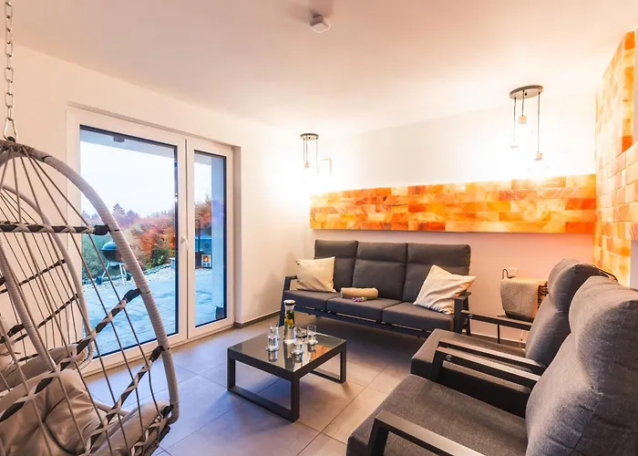 Tatil Evi Luxus-ferienhaus Mit Sauna, Hot Tub Und Grandiosem Panorama